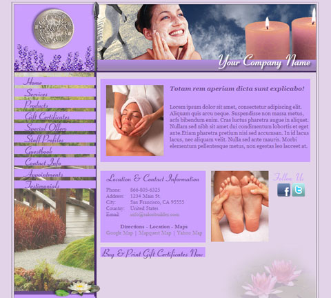 Botanical Garden Purple Website Design (16)