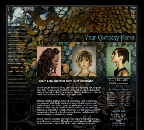 Dragon Print Teal Website Design (31)