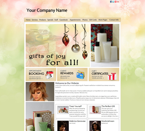 Holiday Joy Website Design (710)