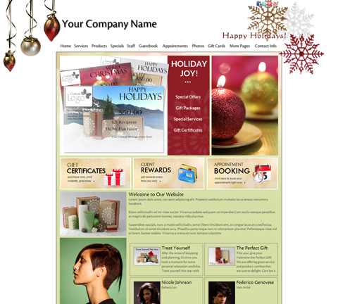 Holiday Ornaments Website Design (711)