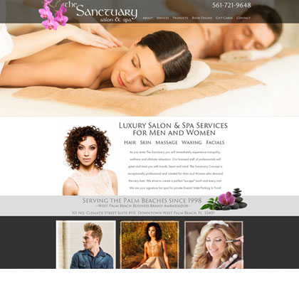 Example of a full custom website