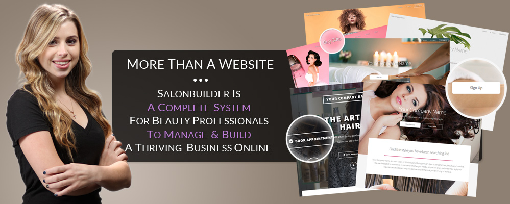 More then a website, a complete system for beauty professionals - template examples