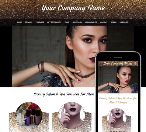 Glitter Nails Website Design (252)