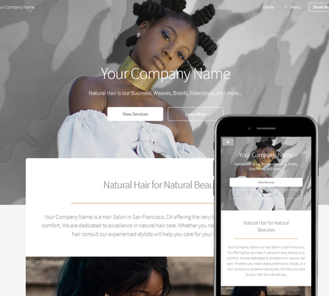 Big Picture Radiate Website Design Template for Hair Salons, Nail Salons,  Spas, Wellness Centers, Hairstylists, Nail Technicians and Estheticians -  SalonBuilder