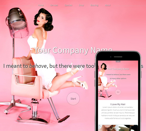 Hazel Pinup Website Design (852)