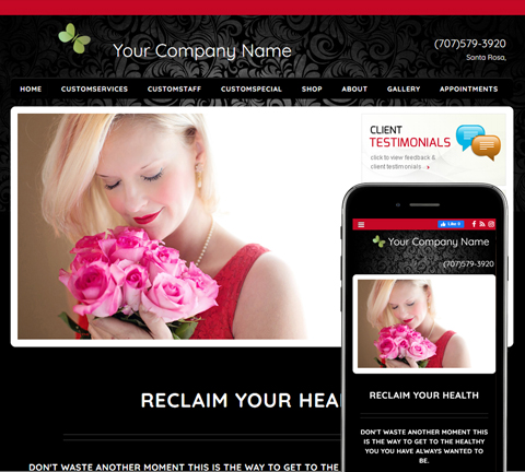 Inspire Action Black Website Design (881)