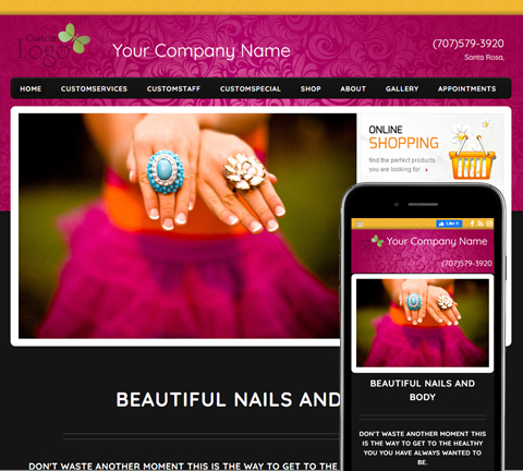 Inspire Fun Pink Website Design (884)