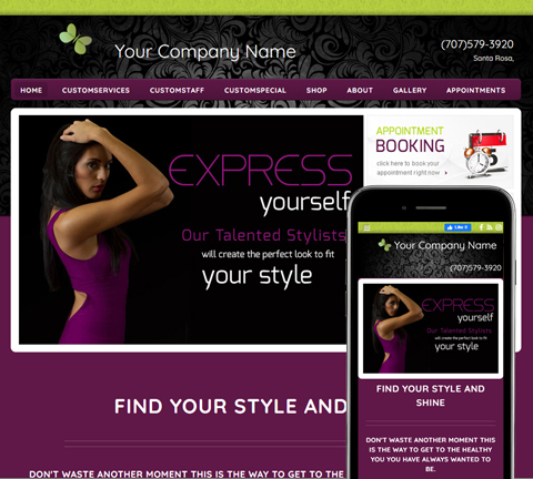 Inspire Luxury Purple Website Design (885)