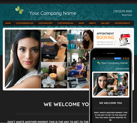 Inspire Welcome Teal Website Design (886)