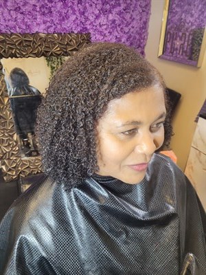 kinky afro koily mongolian weave install