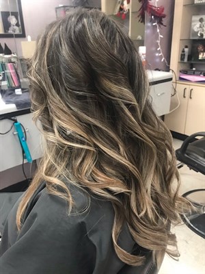 Hair Coloring and Highlights Photo